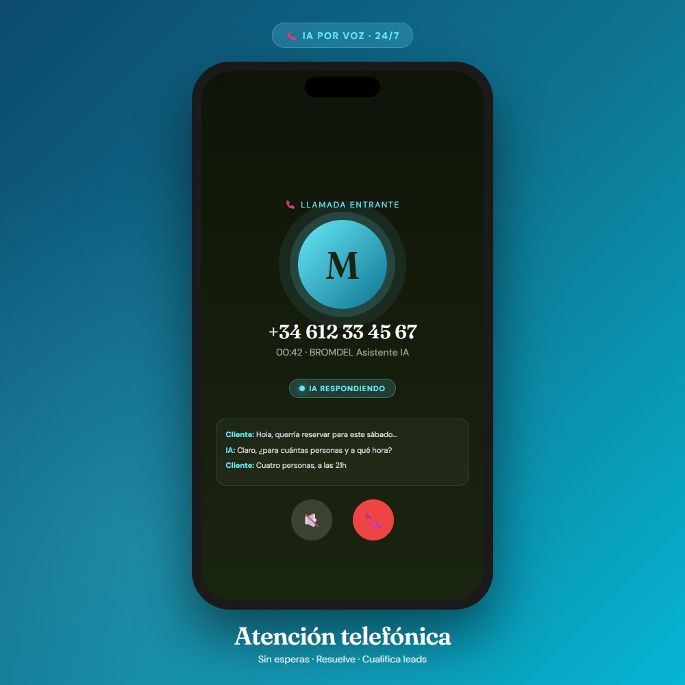 Atención telefónica — BROMDEL